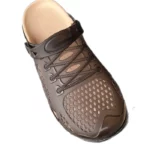 Bubble Bottom Lace Tops Sports Clogs Tan