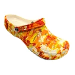 Sunset Scatter Sports Clogs - Orange