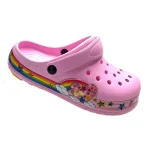 Pink 'Light Up Heel' Ranbow Clogs