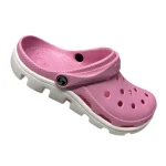 Satihu Super Grip Sports Clogs Pink with White Sole